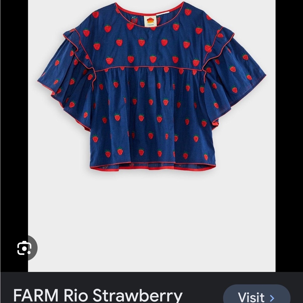 ISO this Farm Rio Strawberry Shirt - Picture 3 of 3
